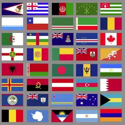 40 Kinds Of 7*4cm World Countries, Regions, Flags, States, And Flags Printed Iron On Clothing DIY T-Shirt Heat Transfer Patch