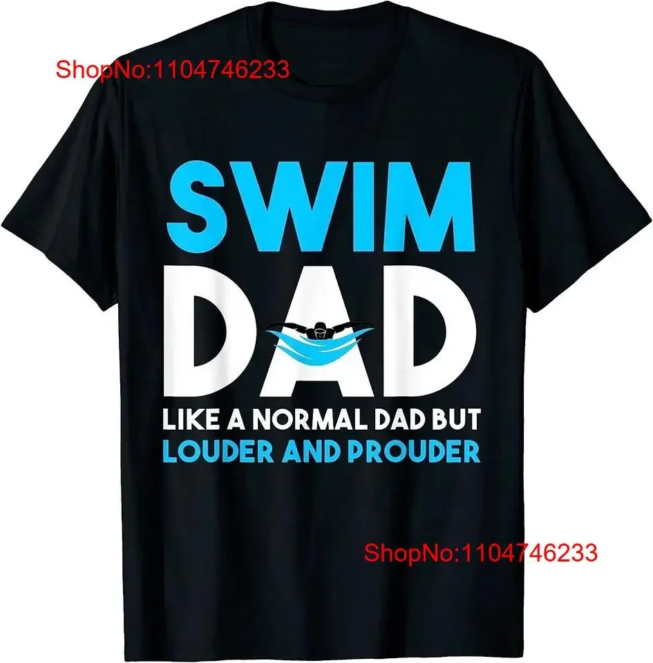 

NEW Swim Dad Like A Normal But Cooler Swimmer Pool T Shirt MADE IN USA vintage Washed Comfortable graphic designer clothes