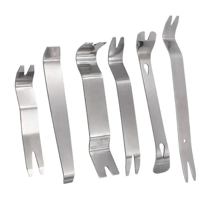 

Инструмент для снятия внутренней части автомобиля, комплект из 6 шт., автомагнитола, дверной зажим, панель для удаления аудио, установочный инструмент с холщовой сумкой, новый