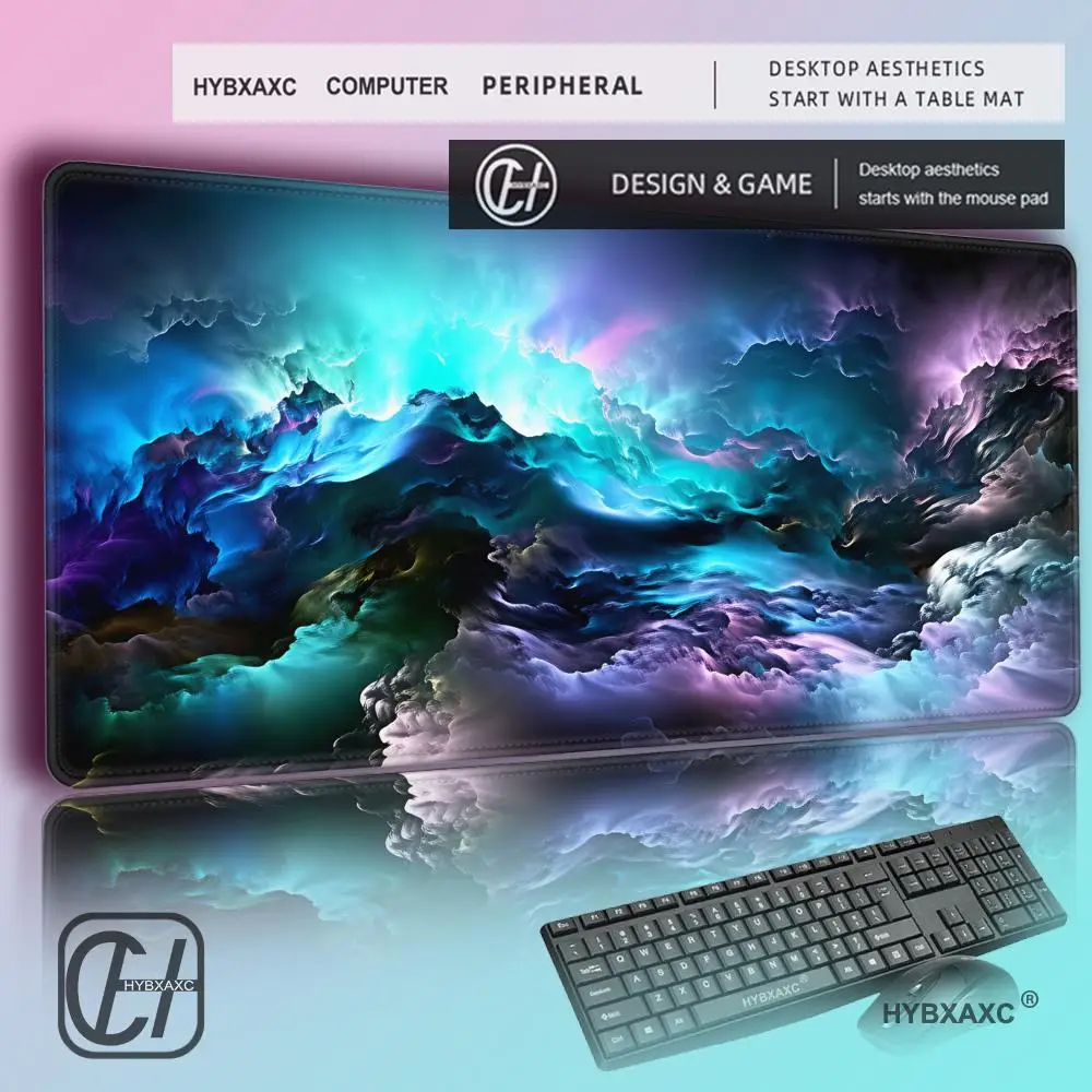 

HYBXAXC Space Desk Mat Gamer Mousepads Mouse Pad Office Desk Pads Large Mousepad Gaming Mouse Mats For Computer
