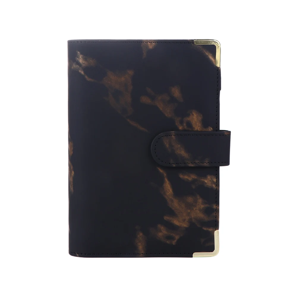 A6 Notebook Budget Planner Zipper Envelope for Budgeting 6 Ring Binder Marble Notebook Marble Budget Binder Notebook Binder