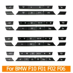 Dashboard Air Conditioner Buttons Cover Caps Replacement For BMW 5 6 7 Series X5 X6 F10 F18 F06 F12 F01 F02 F15 F16 520 523