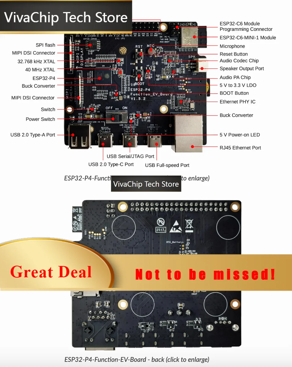 VivaCTEsp32-p4-function-ev-board Espressif Systems Aiot