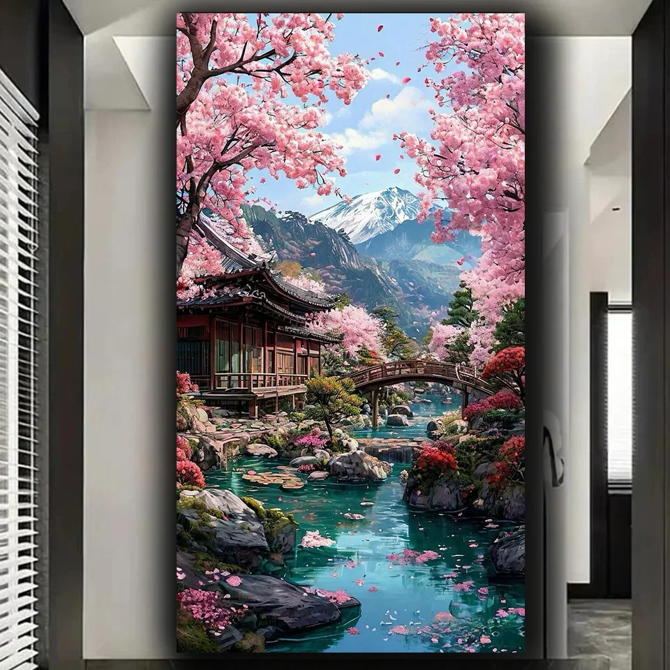 New 2026 Diamond Painting Amazing sakura Tree Snow Art,DIY Full Diamond Embroidery,Mosaic Home Decor,Cross Stitch Halloween Gift