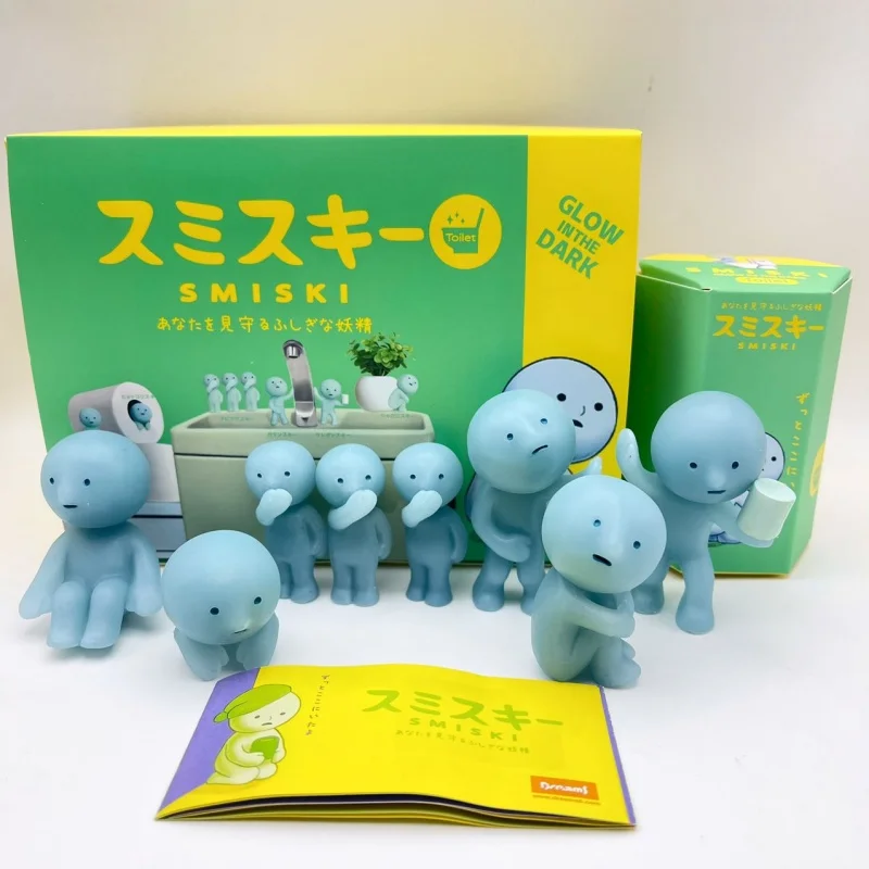 

Новый Kawaii Smiski Mysterious Box, экшн-фигурки, слепая коробка, хипперс, живая йога, упражнения, музей поддержки, одежда, подарки, игрушки