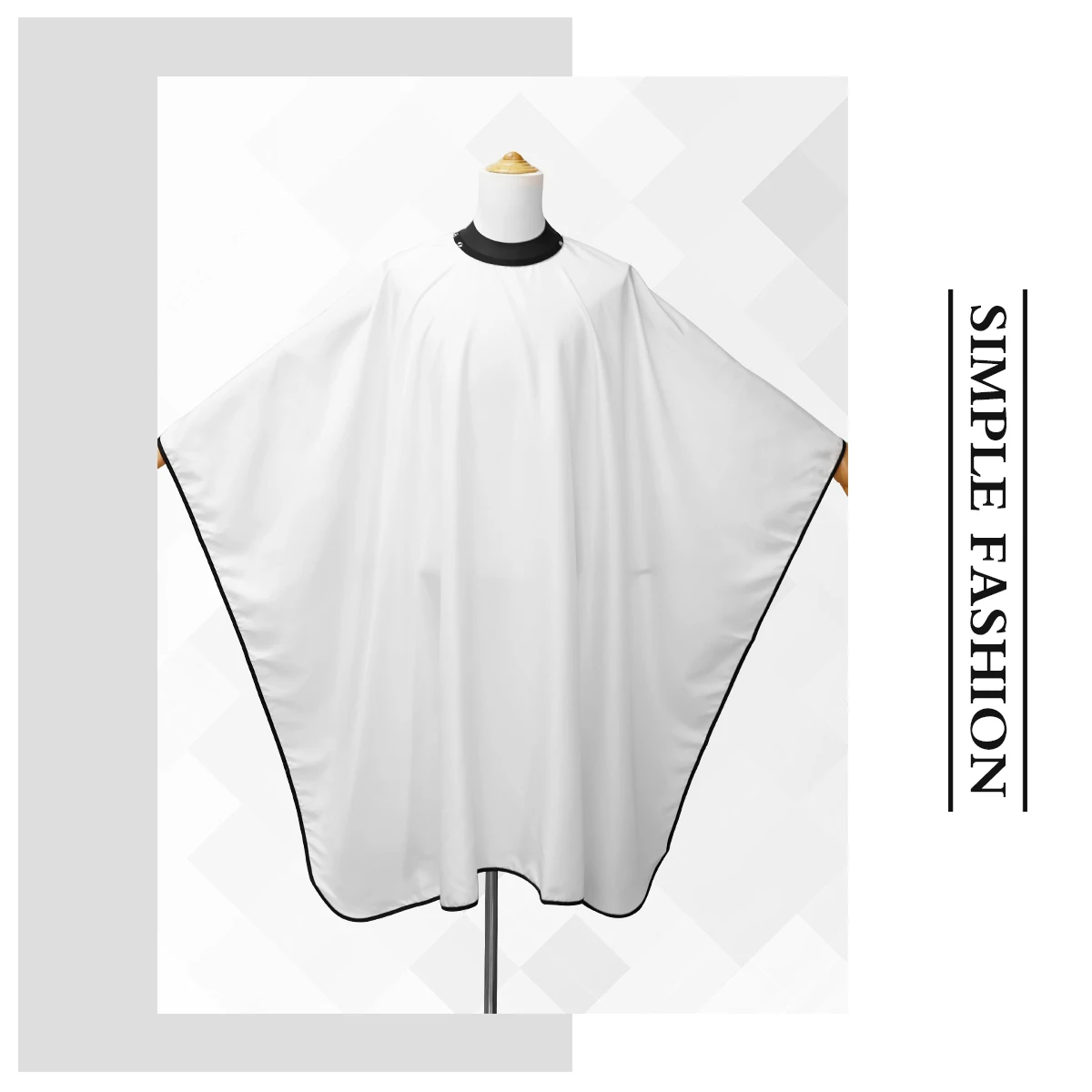 Salon Hairdressing Silicone Collar Buckle Barber Professional Apron Barber Capes Waterproof Barber Cloth Coat Barbershop Tools