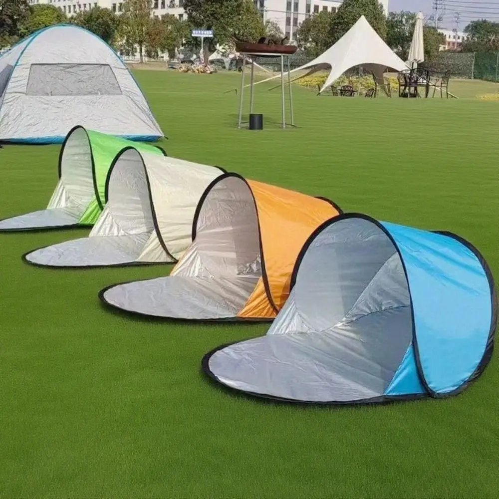 

Silver Coated Small Folding Tent Instant Pop-up UV Protection Sun Shelter Portable Ultra-light Sunshade Tent for Outdoor