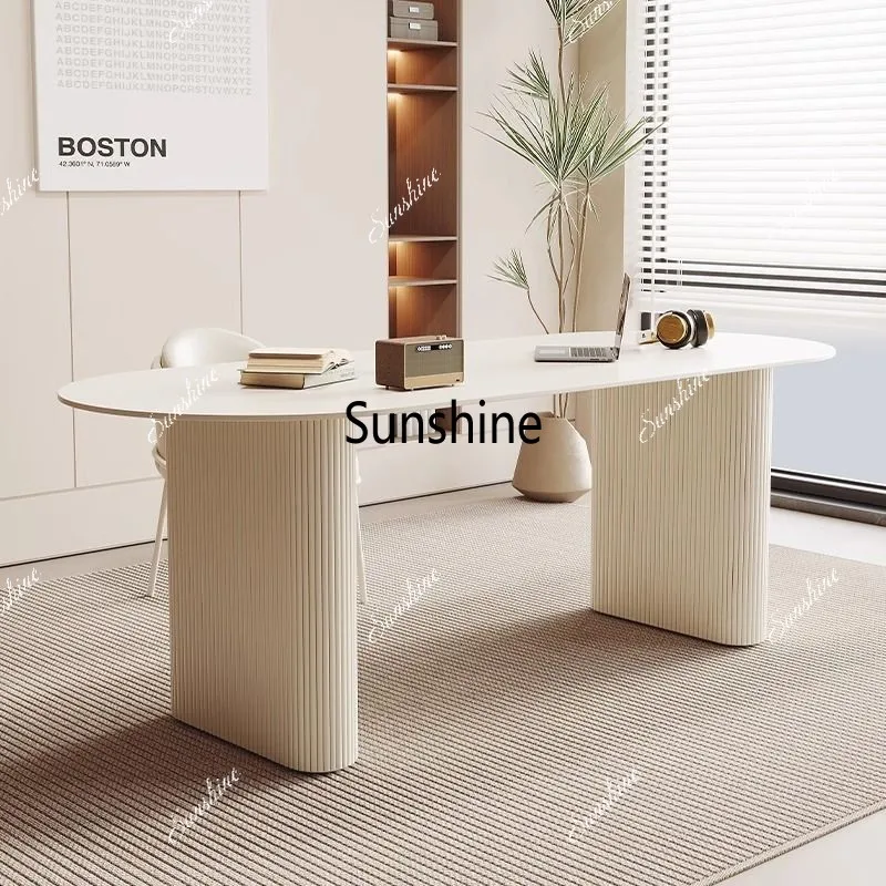 Beauty salon consultation table storefront meeting guests rectangular light luxury reception table negotiation table