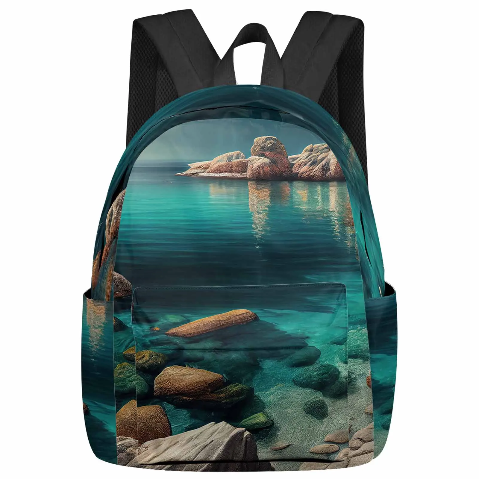 Summer Landscape Ocean Backpack School Bags for Teenagers Students Laptop Bag Women's Casual Travel Backpack