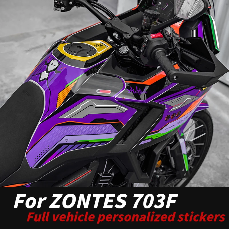 Para 2024 ZONTES 703F pegatinas gráficas de cuerpo completo personalizado creativo multipatrón 3M adhesivo impermeable antiarañazos Kits