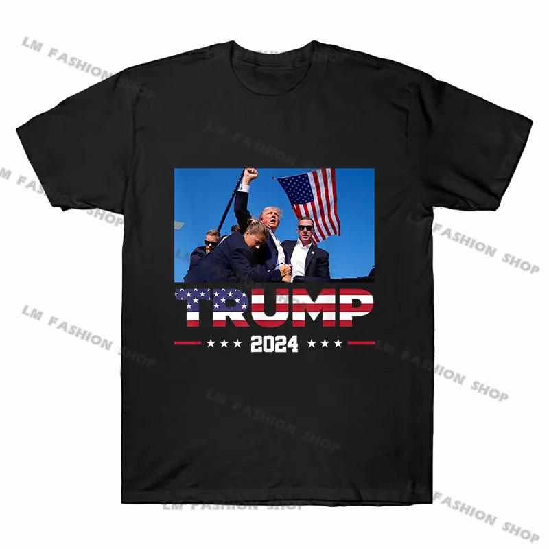 Man Trump Save The Flag I\'Ll Be Back Elect Donald Trump 2024 Election T-Shirt Vintage T Shirt Womens Tees Ropa Hombre Unisex