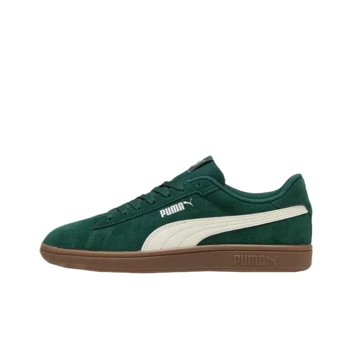 PUMA Smash Tênis de skate respirável de cano baixo unissex verde 390984-27