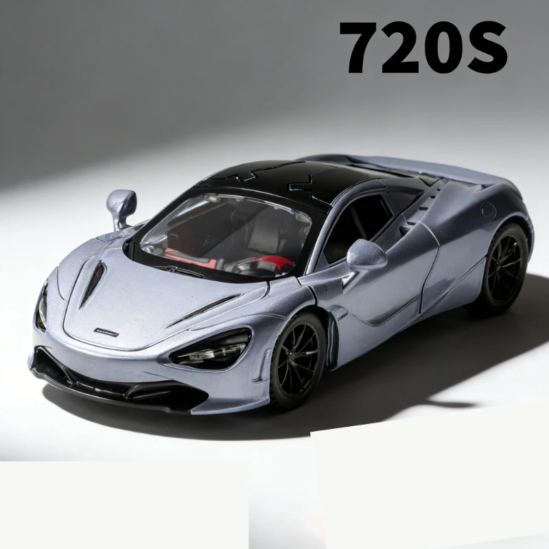 

Модель спортивного автомобиля 720S в масштабе 1/32 из сплава с эффектами звука и света, коллекционная игрушка для детей, декоративный подарок.