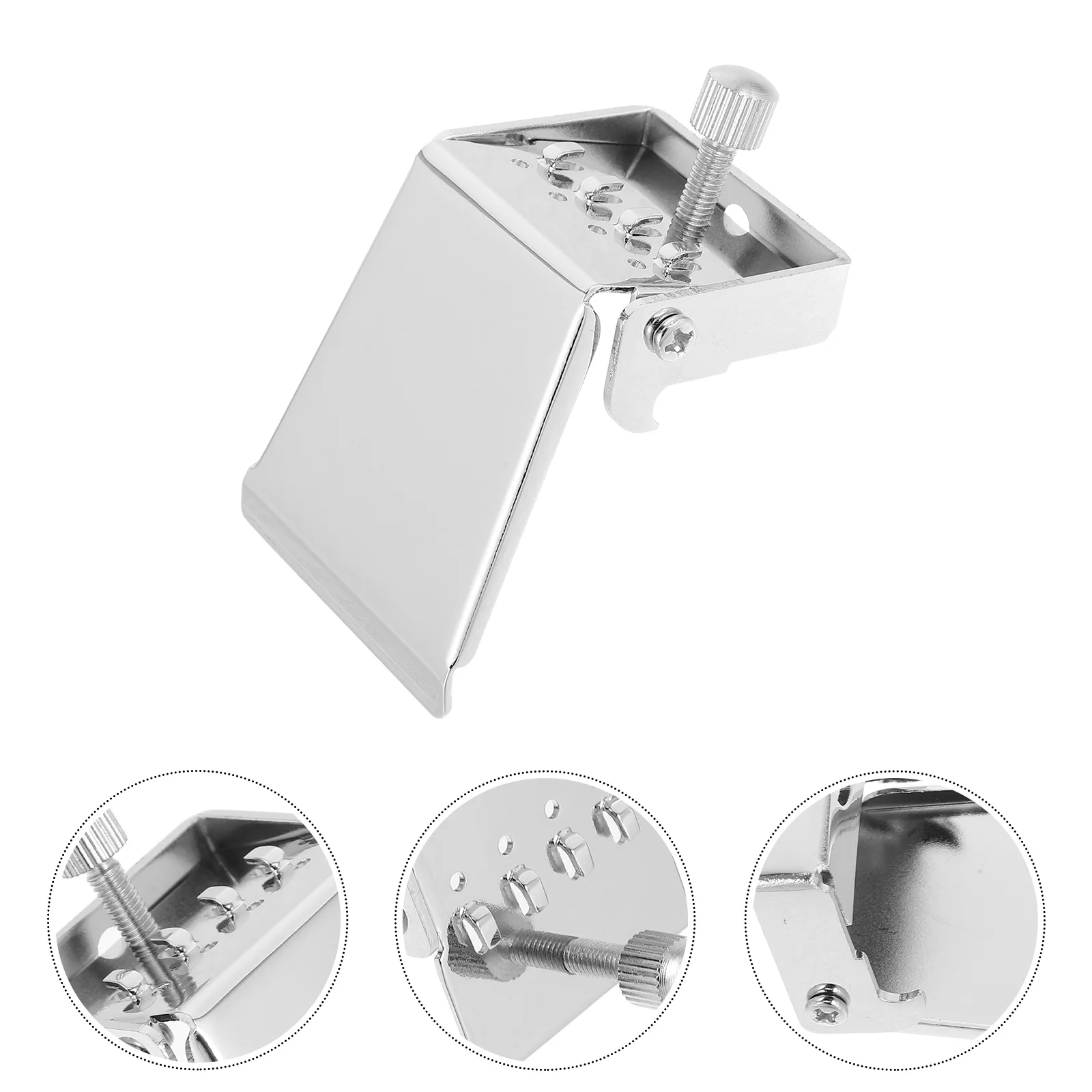 

4 Bridge Plate For Banjo Guitar Replacement High Quality Stable Durable Easy Install Fast String Change Silver Guitar Tailpiece