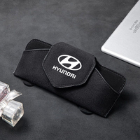 Car Sun Visor Glasses Box Sunglasses Clip Card Ticket Holder For Hyundai Solaris I20 I30 IX35 Tucson IONIQ5 Elantra Accessories