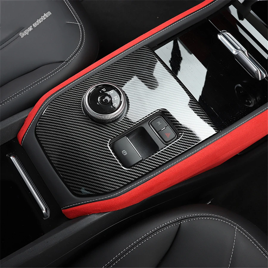 Car Central Console Gear Shift Box Panel Garnish Refit Styling Cover Trim Fit For Ford Mustang Mach E 2021 2022 Accessories