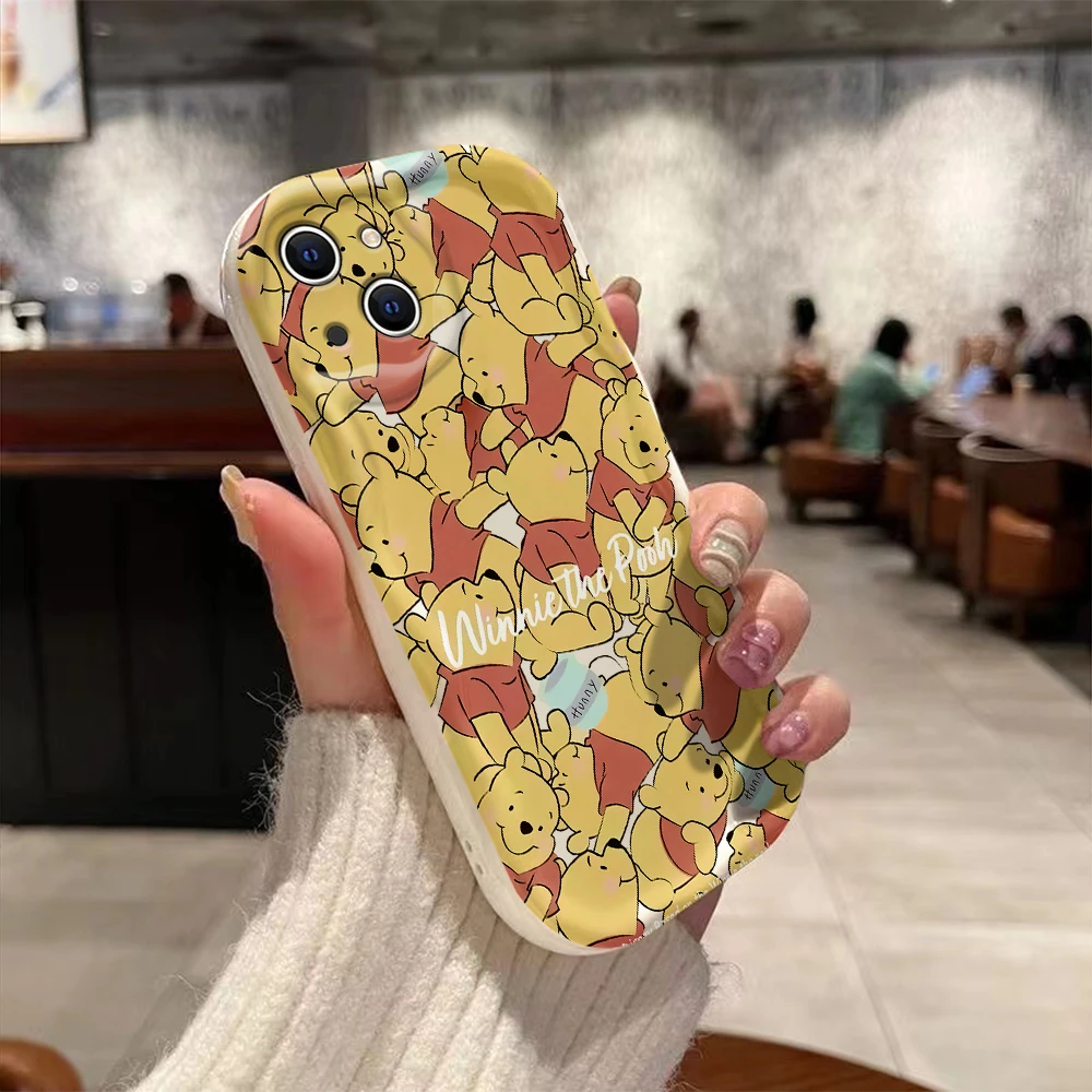 Winnie Pooh Toy Storys 3D Wave Case for IPhone 15 14 13 12 11 Pro Max Mini X XR XSMAX 8 7 6S Plus Soft Silicone Cover