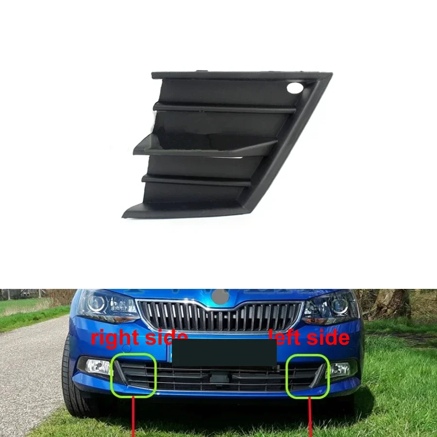 

For Skoda Fabia 2015 2016 2017 High Configuration Replacement Fog Lamp Frame Front Bumper Lower Grille Trims Panel