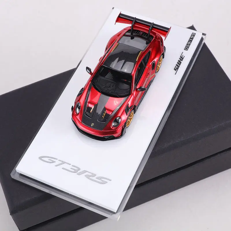 โมเดลรถ Porsche 911 GT3 RS ของเล่นรถจำลอง SUHE Diecast สเกล 1/64 ทำจากเรซิ่น ของเล่นสำหรับเด็กผู้ชาย ของขวัญ พร้อมกล่องเดิม