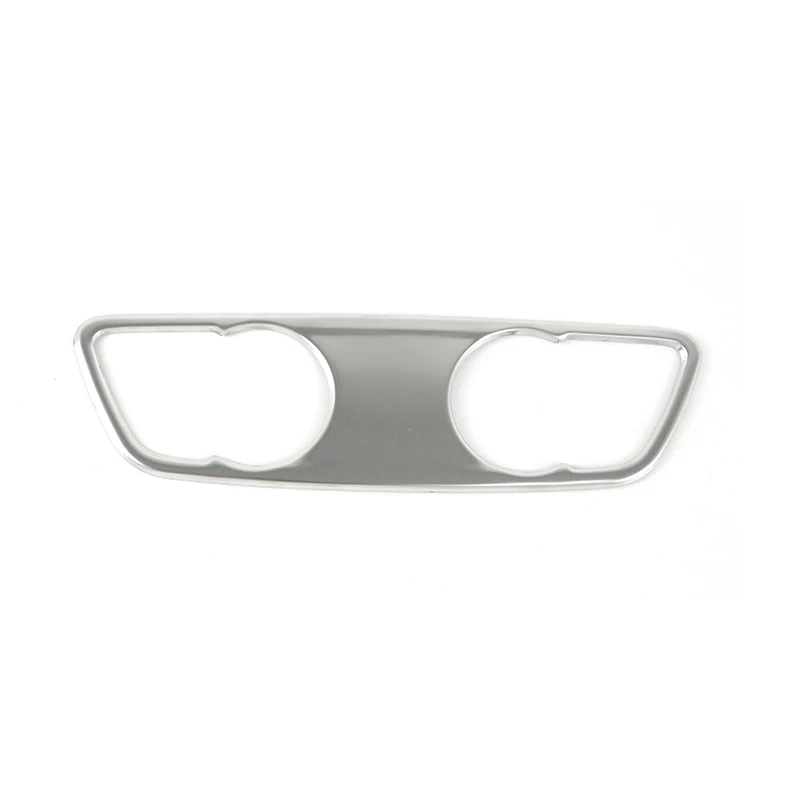 Car Rear Seat Reading Lamp Frame Decoration For Audi A4 B9 2017-2021 Sticker Trim Roof Light Stainless Steel Interior Accessory
