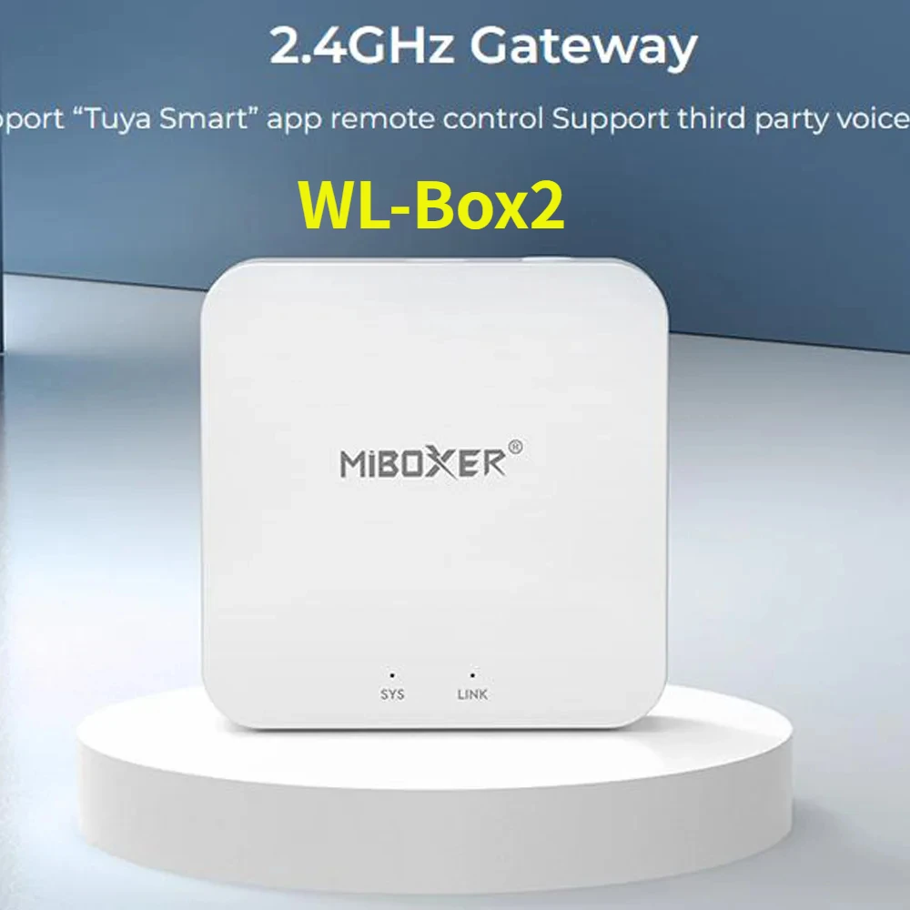 New Miboxer WL-Box2 Wifi LED Controller 2.4GHz Gateway DC5V System Wireless APP Control for Led Strip Light Compatible with APP