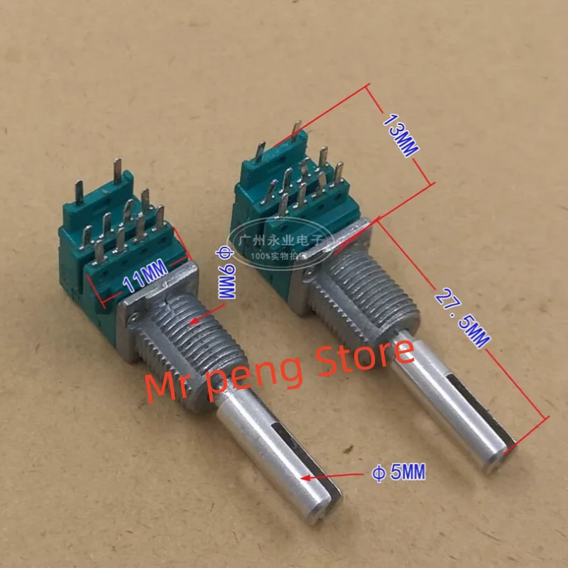 

2pcs for RK097 Dual adjustable potentiometer with press switch B50K 10 pin B503 power amplifier volume
