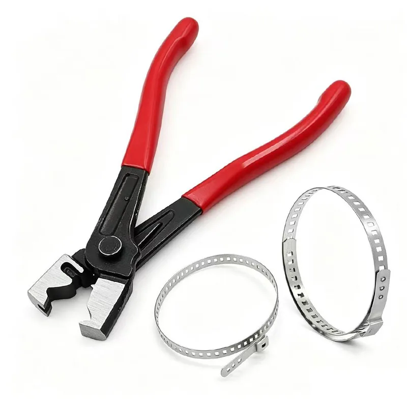 2/31PCS CV Boot Clamp Set, Stainless Steel CV Joint Fastener Parts, 20-120mm Universal Adjustable Axle Boot Clips with Plier