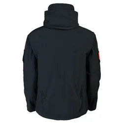 Men's Outdoor Sharkskin Softshell Jacket, Windproof Padded Mountaineering Jacket, Tactical Hiking Suit