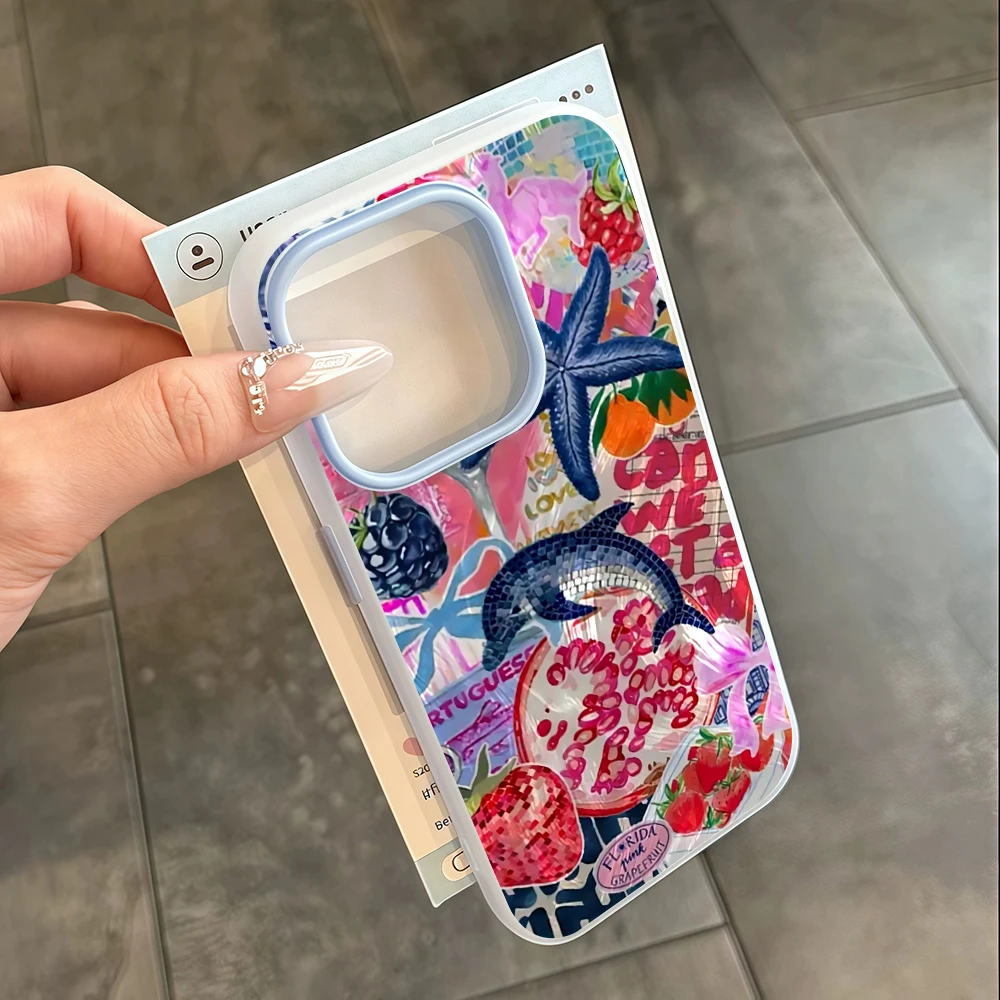 Für Xiaomi Redmi Note 10 14 13 12 Pro Plus 5G 11 Hüllen Retro Collage Dolphin INS Hülle für Redmi 12 13C 14C Stoßfeste Fallschutzhülle – Detail 6