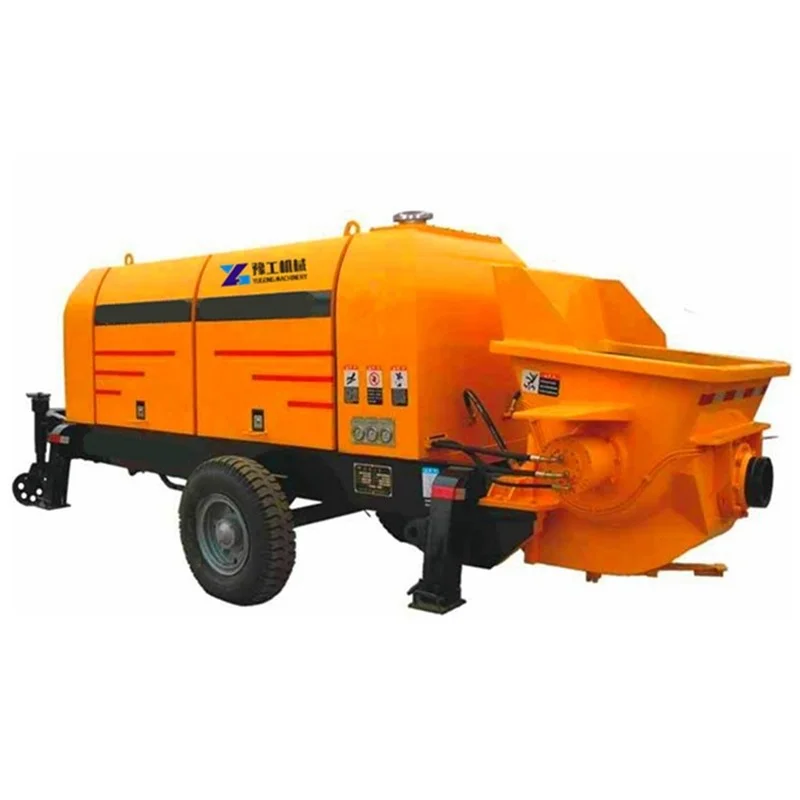 YUGONG Factory Good Price Diesel Concrete Mixer Portable Mixer with Pump for House Building Trailer Small Schwing Pump