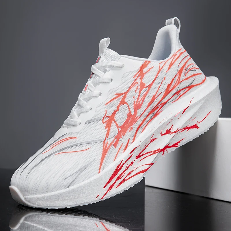 

Новые мужские и женские кроссовки для бега на открытом воздухе, спортивная обувь с сеткой, модные дышащие нескользящие кроссовки для фитнеса и тренировок