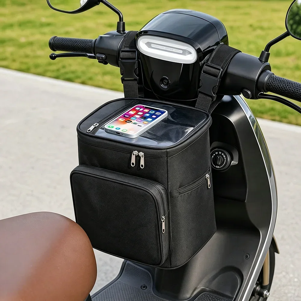 Waterproof 600D Oxford Cloth Insulated Bag Motorcycle For Daily Commute Electric Scooter Front Bag Electric Scooter Vehicle Bag