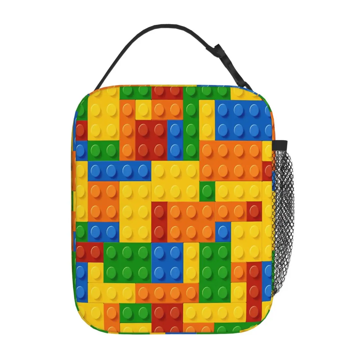 Bestselling Building Blocks Construction Brick Sweet Style Meal Prep Bag Business Trip Insulated Tote
