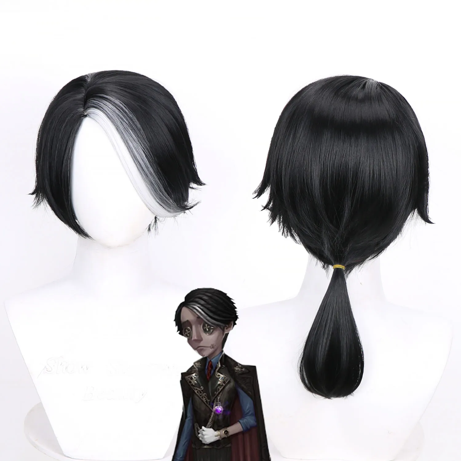 

Fifth personality embalming master, playful life person, cosplay wig, silicone scalp mechanic, puppeteer