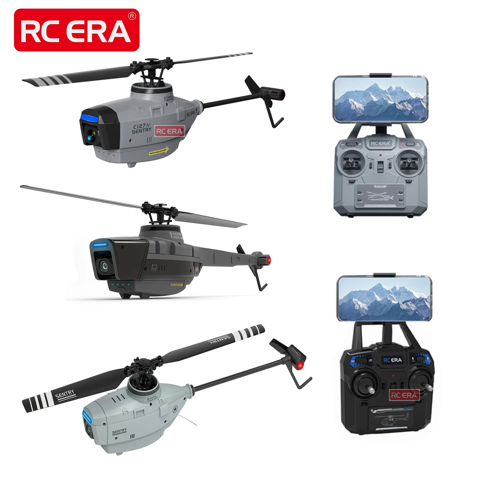 RC ERA C127AI C127 C128 2.4G 6-Axis الدوران استقرت Flybarless المهنية RC هليكوبتر 4ch التحكم عن بعد Aicraft للكبار #2