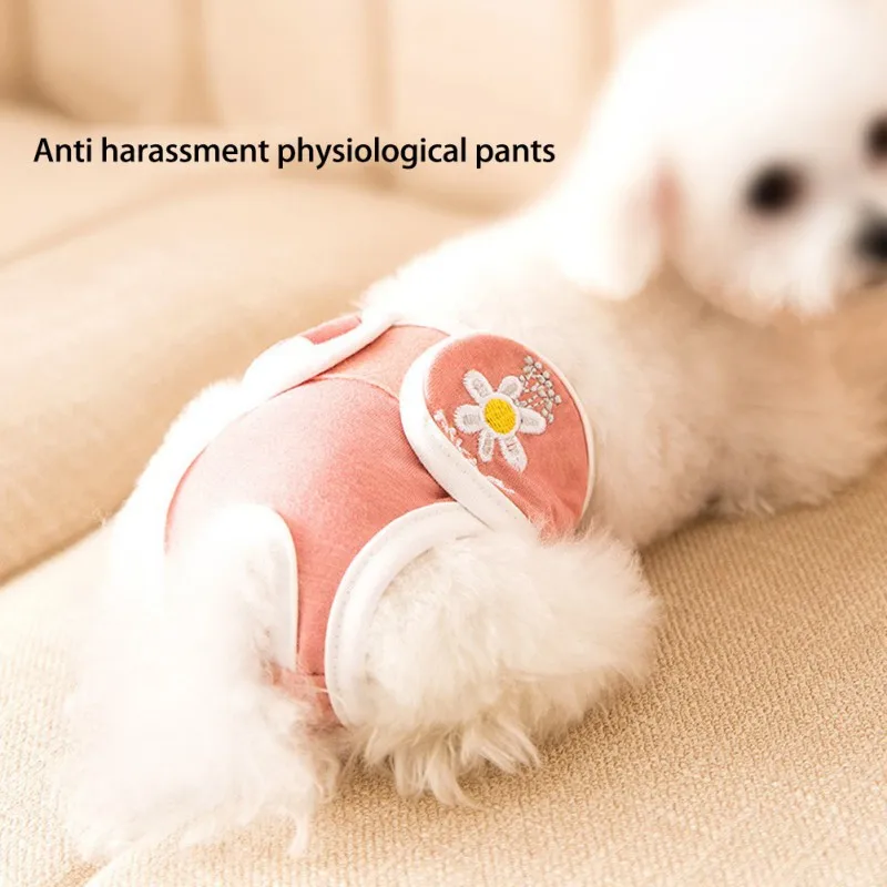 Pet Diaper Dog Shorts Sanitary Physiological Pants Washable Reusable Menstrual Care Underwear Briefs for Small Medium Dogs