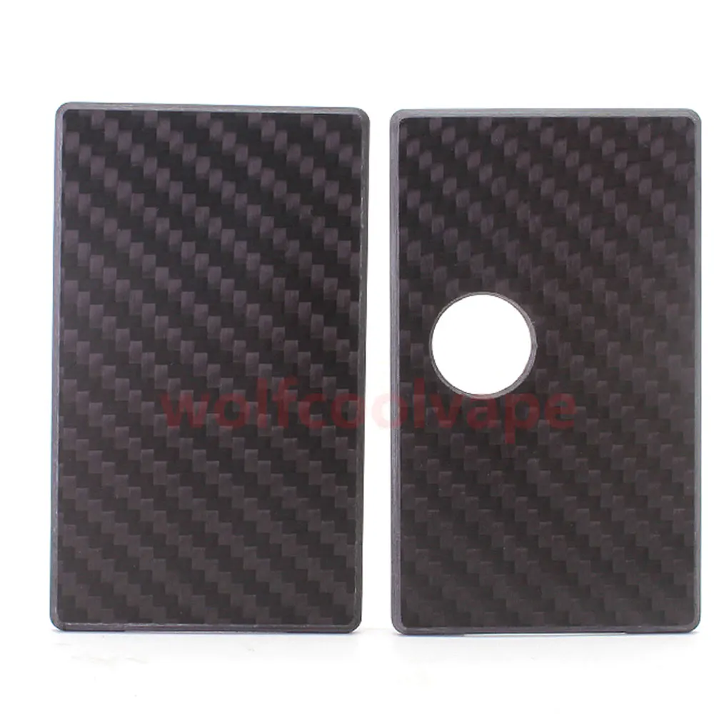 wolfcoolvape vape Round Style Front + Back Door Panel Plates vape for sxk BB / Billet Box Mod Carbon Fiber (2 PCS)