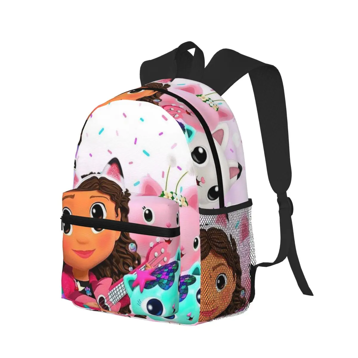 Gabbys Dollhouse Nordic Gabby Cat Pandy Paws Student Backpack School Bag Hiking Travel Daypack for Boys Girls Bookbag