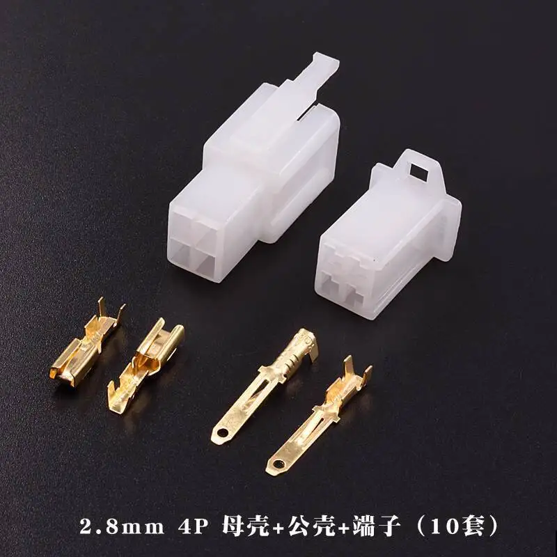 20 Stück 10 Sets 2,8 mm Auto-Elektro-Motorrad-Stecker 2P 3 4 6 9P Kabelbaum-Stecker Männlich Weiblich Buchse – Detail 4