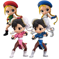 Original Genuine BANPRESTO BANDAI SPIRITS Cammy White Chun-Li  Qposket Street Fighter Version 14cm In Stock Action Model Toys