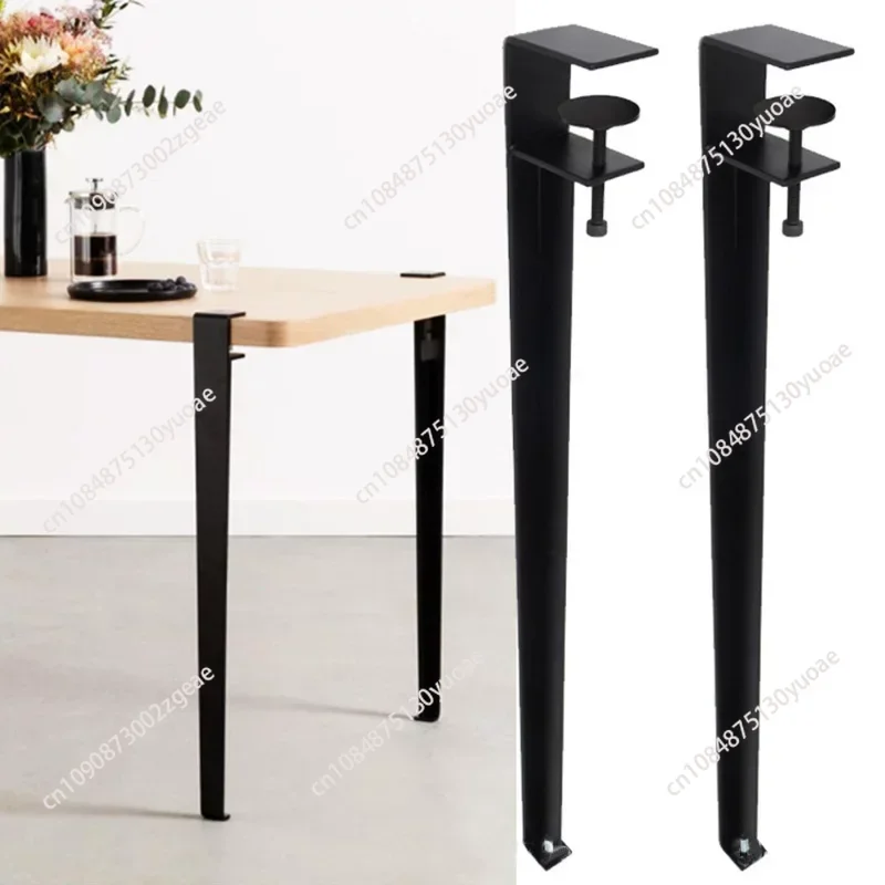 Table feet f clip table legs, table foot bracket with pulley