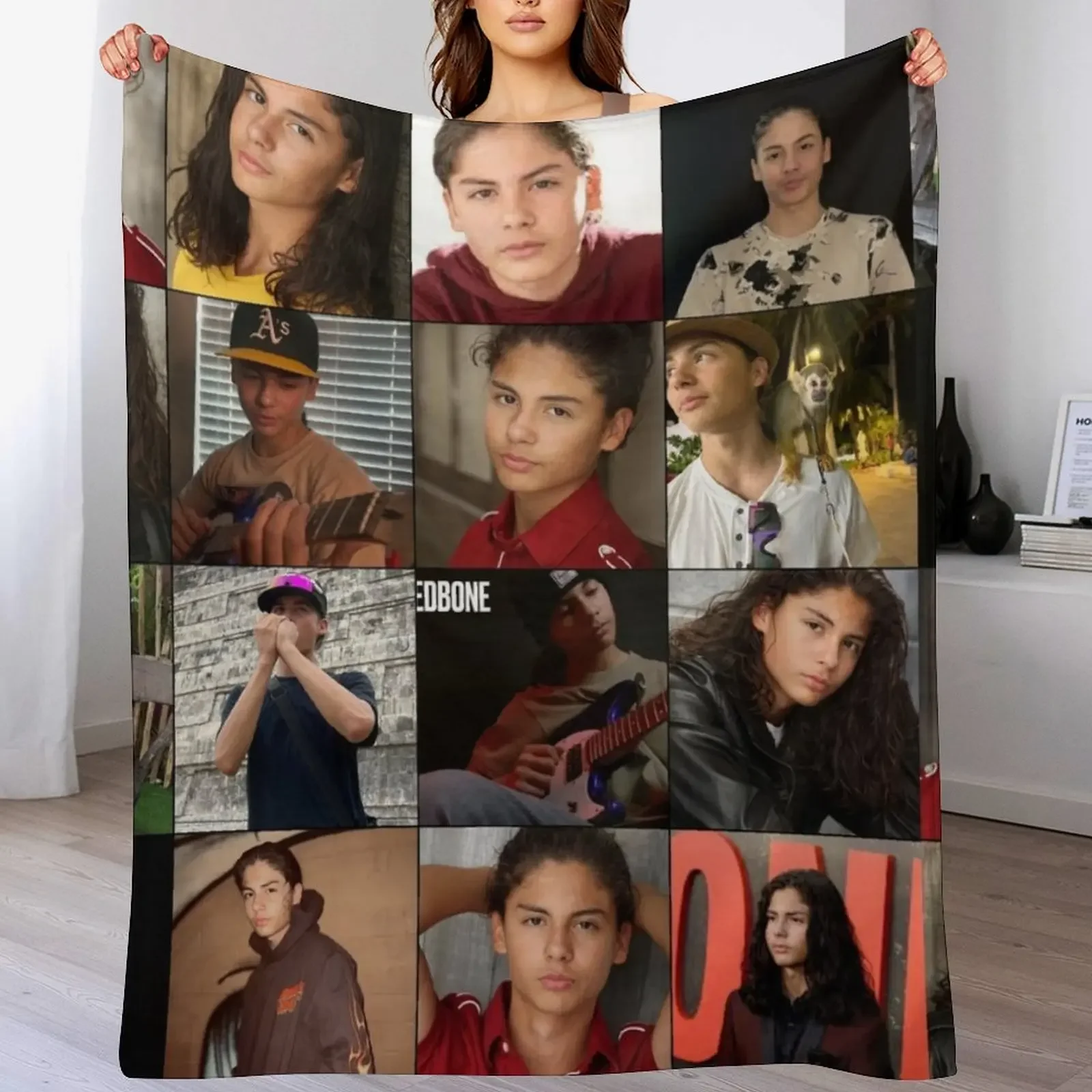 

Miguel Cazarez Mora Photo Collage Art Throw Blanket Air Conditioner Soft Blanket for Office Home