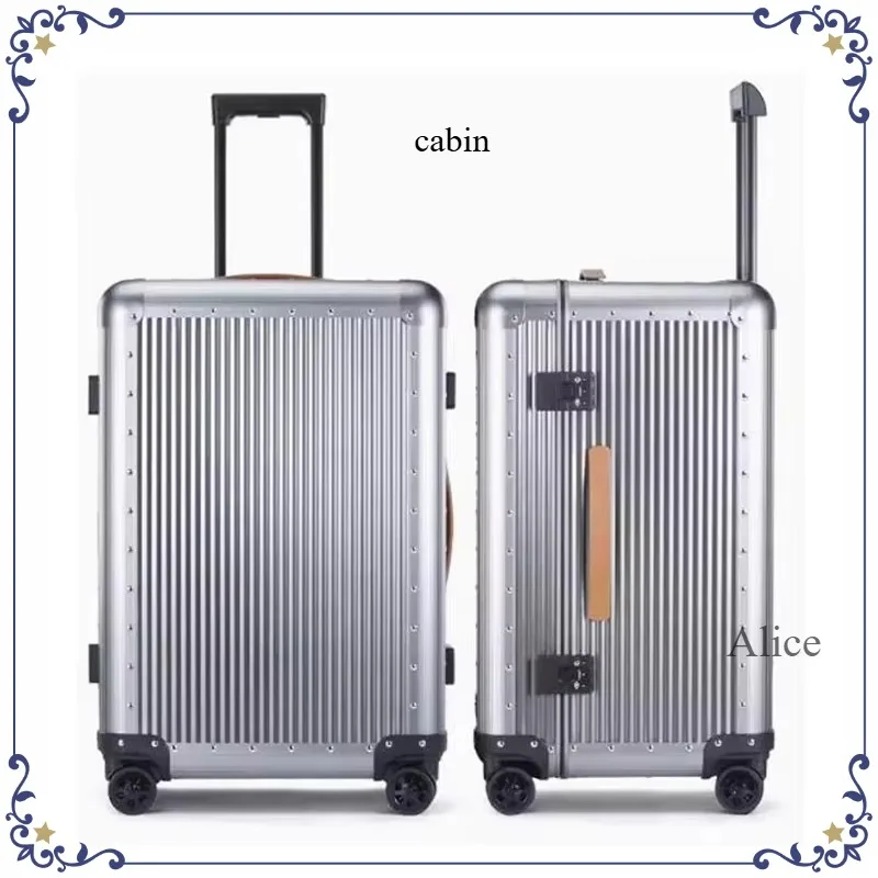 

21/26/29-дюймовый алюминиевый чемодан с жестким корпусом | Чемодан-тележка на колесах с выдвижной ручкой