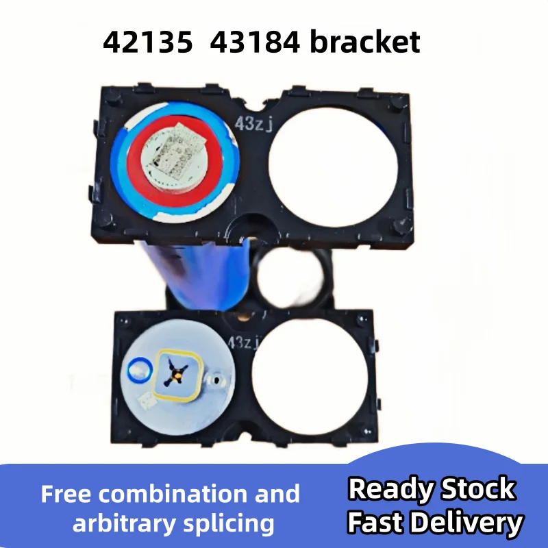 42135 & 43184 ABS Battery Cell Holder Bracket, Splicable Assembly Stand, Hole Pitch 45.9mm, Aperture 43mm/43.3mm Battery Storage