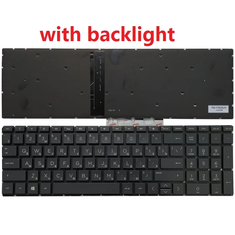 NEW Russian/RU Laptop keyboard For HP Pavilion 17-BY 17-CA 17z-ca 17z-by 15-CN 15-CR 15-CW 15-DR 15-DF 15-EC 15S-DU 15S-DY 15-DY