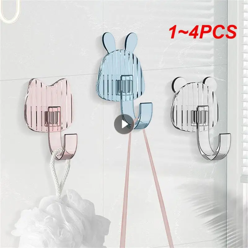 

1~4PCS Can Be Reused Hook Up Super Adhesion Bag Sticky Hook Universal Hook Need Easy To Use Strong Hook Convenient