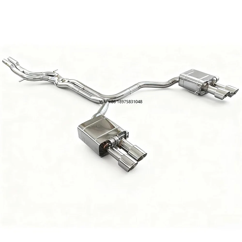 

High Performance A6 A7 C7 3.0T 2013-2017 Catback Exhaust Quad 304 Stainless Steel Performance Exhaust Pipes