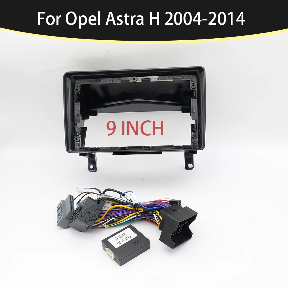 SUITABLE FOR Opel Astra H 2004-2014 9 Inch Car Frame Fascia Adapter Bezel Android Radio Audio Dash Panel Kit