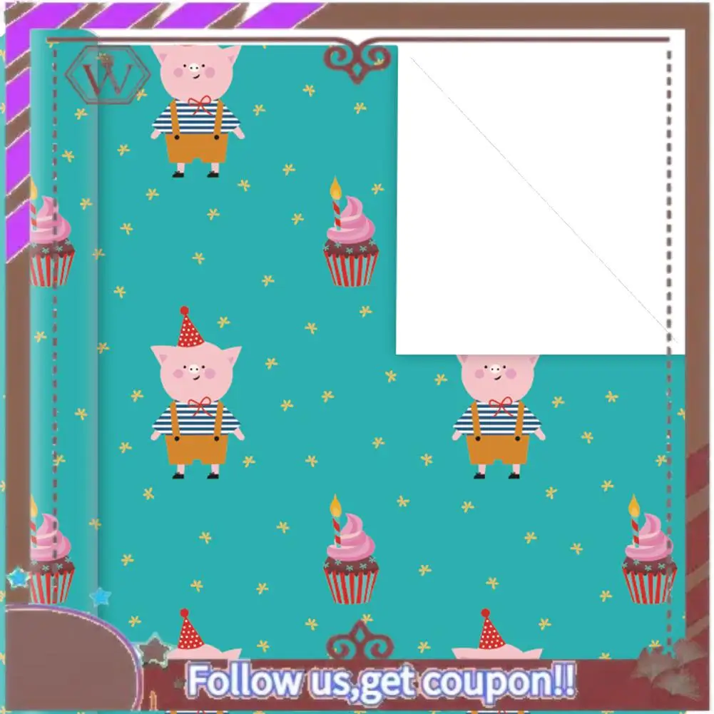ABBG-10Pcs Wrapping Paper Sheets For Kids,Birthday Party Wrapping Paper Gift Wrap Papers,Present Gift Wrapping Paper