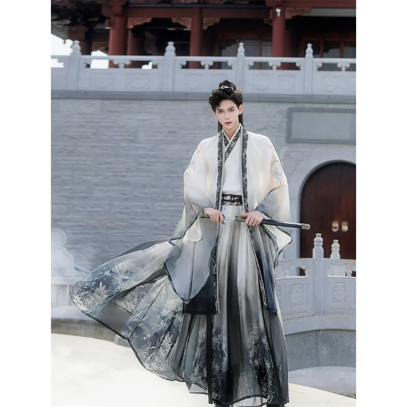 

2026 New Jin Style Hanfu Men Spring Summer Original Knight Style Wei Jin Ancient Costume